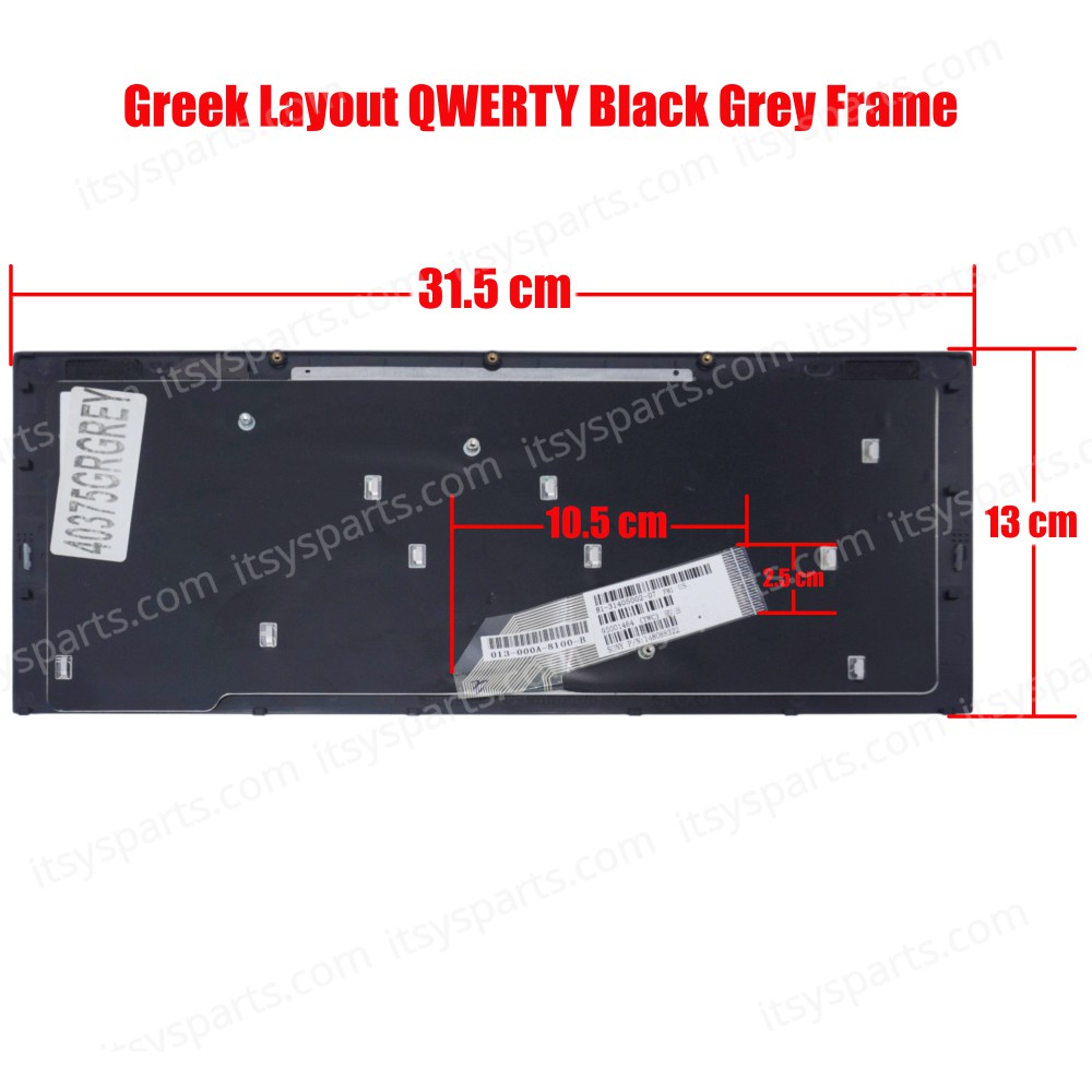 Keyboard Greek-Greek Laptop Keyboard Sony Vaio VGN SR Keyboard 148088321 1 480 883 21 81-31405001-12 9J.N0Q82.10U, 148088811 013-206A-8100-B 148088392 81-31405002-79 (Code 40375GRGREY )
