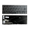 Laptop Keyboard for HP EliteBook 745 840 846 G5 G6 L14377-001 L14379-001 L14379-031 UK Pointer Black with Silver Frame ( SKU.40906UKPOINTER )