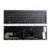 Laptop Keyboard for HP ZBook 15U G5 G6 L17970-001 EliteBook 755 850 855 G5 G6 L14366-001 US Pointer Backlight Black with Silver Frame ( SKU.40608USPOINTERBACKLIT )
