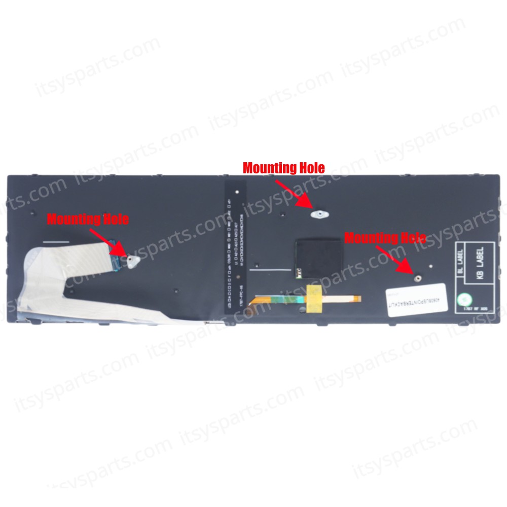 Laptop Keyboard for HP ZBook 15U G5 G6 L17970-001 EliteBook 755 850 855 G5 G6 L14366-001 US Pointer Backlight Black with Silver Frame ( SKU.40608USPOINTERBACKLIT )