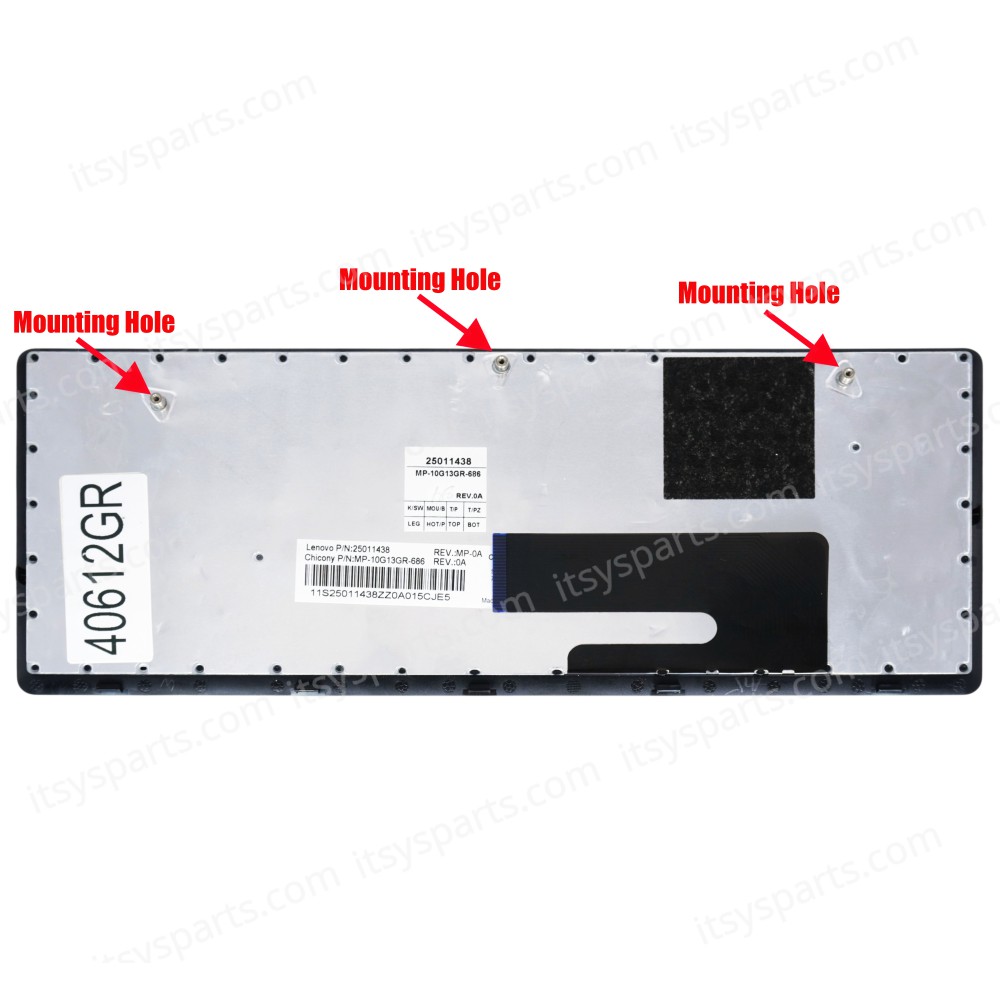 Keyboard Greek Laptop - Greek Keyboard for Lenovo IdeaPad U260 U260A U350 Y650 Y650A GREEK KEYBOARD 25011436 (SKU.40612GR)