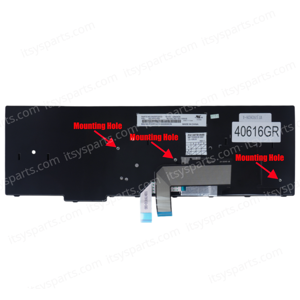 Keyboard Greek Laptop - Greek Keyboard for Lenovo Thinkpad E555 E550 E560 series Black GREEK (Ref. 40616GR)