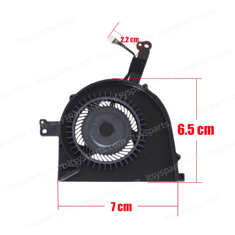 Laptop Fan - CPU Cooling Fan DELL Latitude E5570 P48F DC28000GFSL EG50050S1-C790-S9A 07HJFG 7HJFG CN-07HJFG 07HJFG DC28000GFF0 OEM (Ref. 80667)