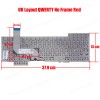 Laptop Keyboard ASUS Rog G751 G751J G751JT G751JL G751JY G751JM G751JL-WH71(WX) G751JT-DH72 G751JT-CH71 G751JT-DB73 (Ref. 40391UKNOFRAME)