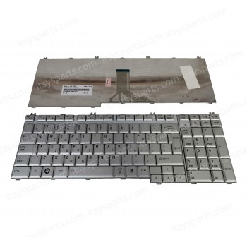 Greek Laptop Keyboard for Toshiba Satellite Pro P200 P200D P205 P200-10C P200-16V X200 X205 L500 L505D PK130260140 GR Silver ( SKU.40620GRSILVER )