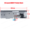 Laptop Keyboard - Keyboard for Lenovo Thinkpad E555 E550 E560 series Black (Ref. 40616US)
