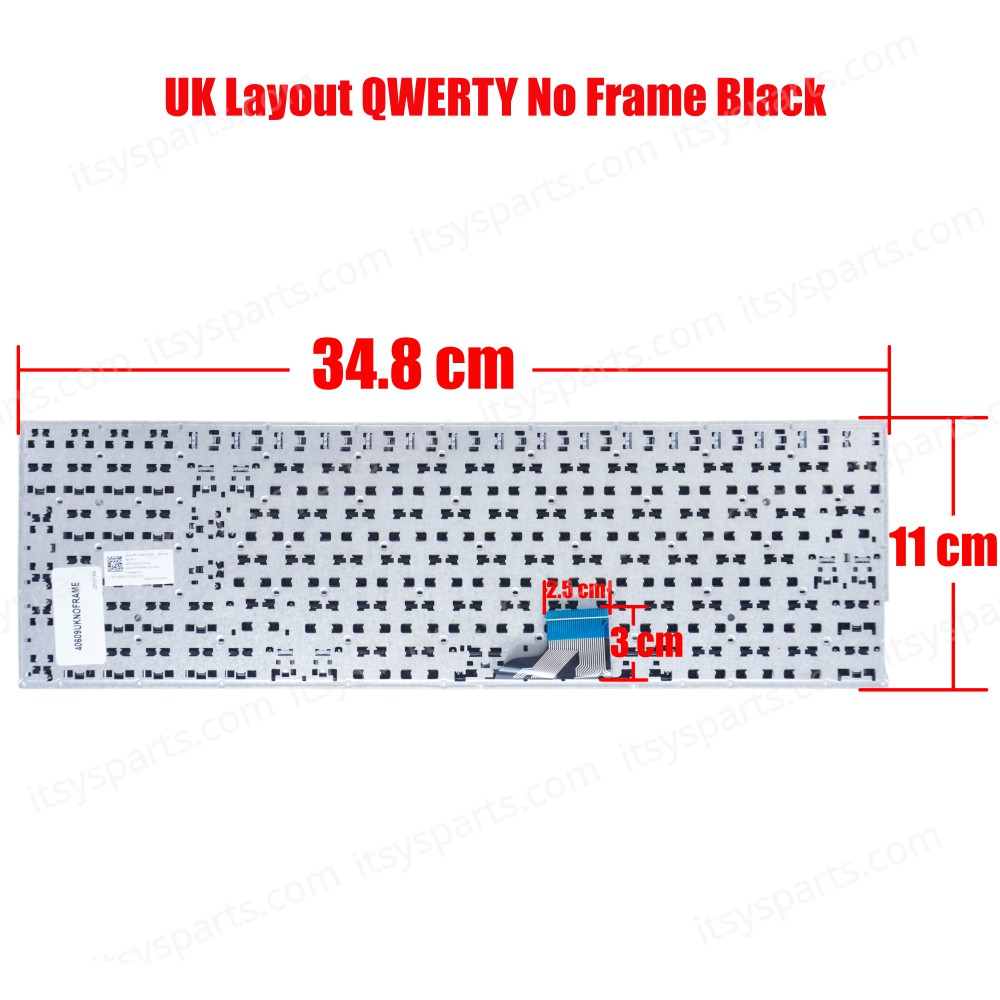 Laptop Keyboard for ASUS UX510UA IT UK laptop keyboard 0KNB0-6722IT00 9Z.ND2PU.00E UX510 UX510UW UX510U UX510UX V510UX UX510UW-RB71, UX510UX-NH74 V510U OEM (Ref.40609UKNOFRAME)