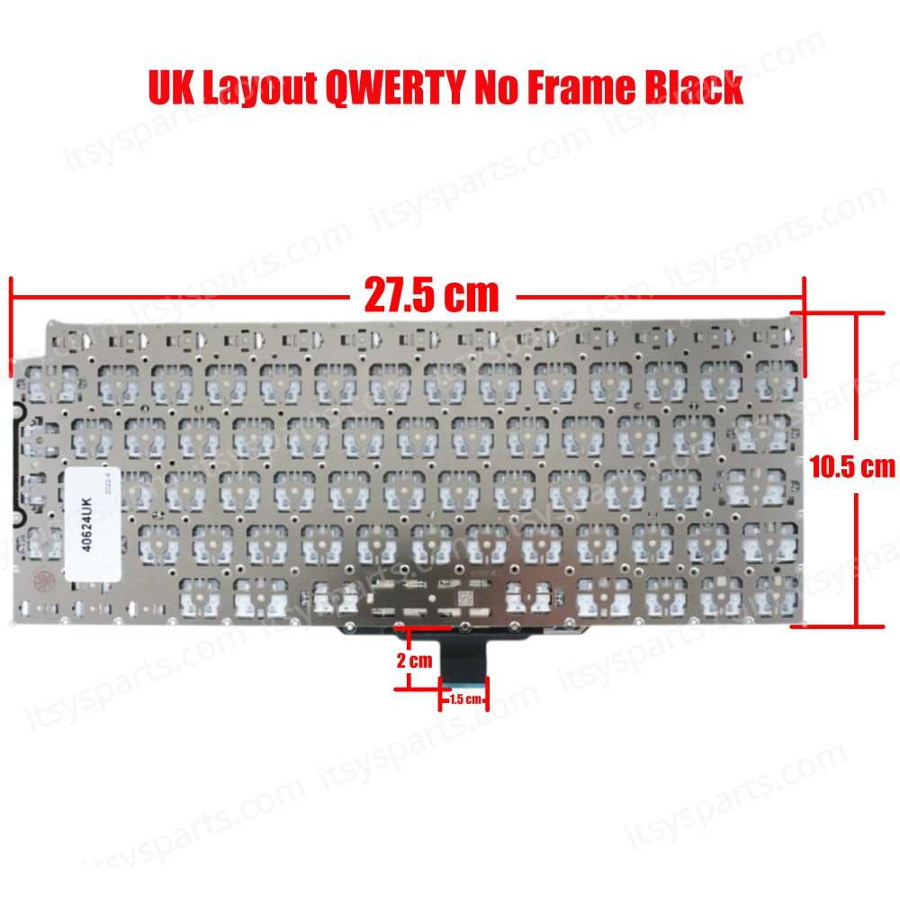 Laptop Keyboard for Apple MacBook Air 13" A2179 2020 EMC 3302 UΚ Layout (SKU.40624UK)