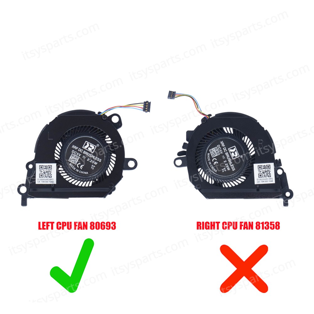 Laptop CPU Cooling Fan for HP Spectre x360 13 Convertible 13-AE 13T-AE 13-AE009TU 13-AP 13-AP0043DX L37660-001 942843-001 L04886-001 ND55C03-18C06 ND55C03-17D16 TPN-Q199 Left Fan CPU 4pin ( SKU.80693 )