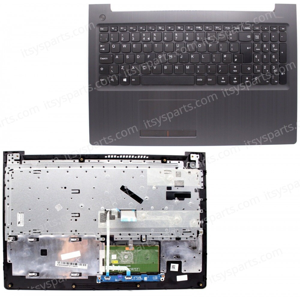 Laptop Keyboard Lenovo IdeaPad 310-15 310-15ABR 310-15IKB 310-15IKB 310-15ISK 80sn AP10T000500 5CB0L81528 AP10T00310 AP10T000300 Black Upper Case Palmrest Cover (Ref. 40387USPALMREST)