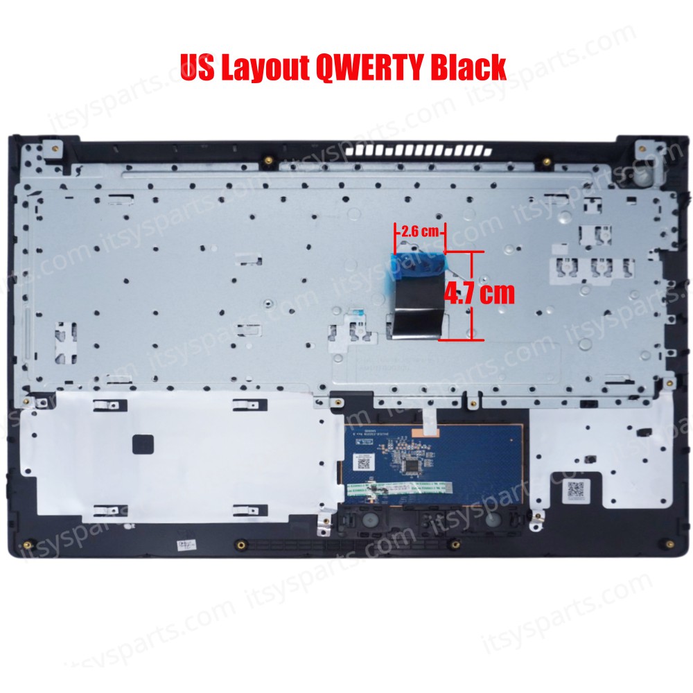 Laptop Keyboard Lenovo IdeaPad 310-15 310-15ABR 310-15IKB 310-15IKB 310-15ISK 80sn AP10T000500 5CB0L81528 AP10T00310 AP10T000300 Black Upper Case Palmrest Cover (Ref. 40387USPALMREST)