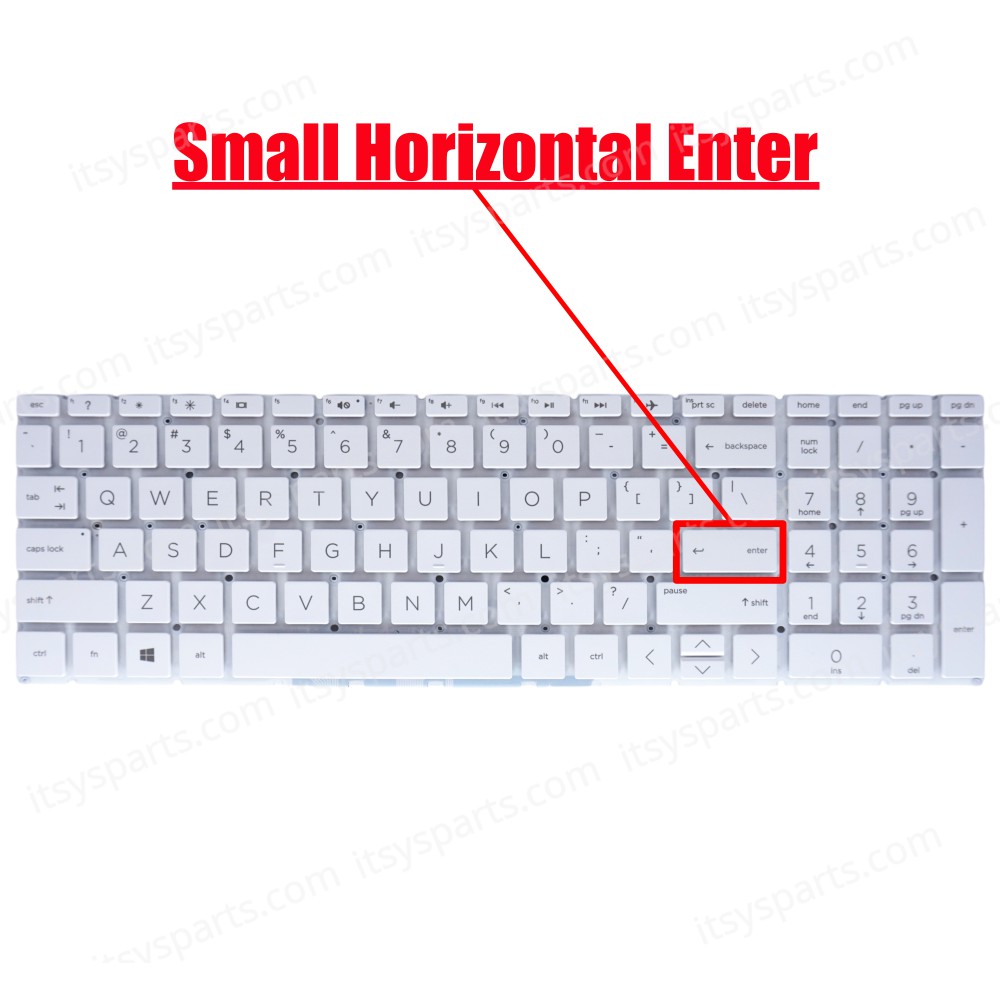 Laptop Keyboard HP Spectre x360 - 15-df0001nv OEM High Quality (Ref.40549USNFRWHITE)