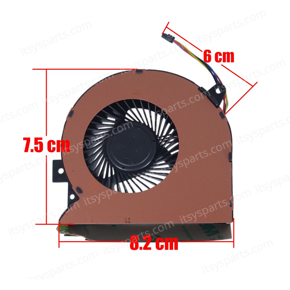 Laptop Fan - CPU Cooling fan for ASUS ROG G752 G752V G752VY G752VY-RH71 GFX72V GFX72VY G752VS G752VSK DFS2004058I0T FHCV MF75090V1-C520-S9A DFS2010058I0T OEM (Ref. 80799)