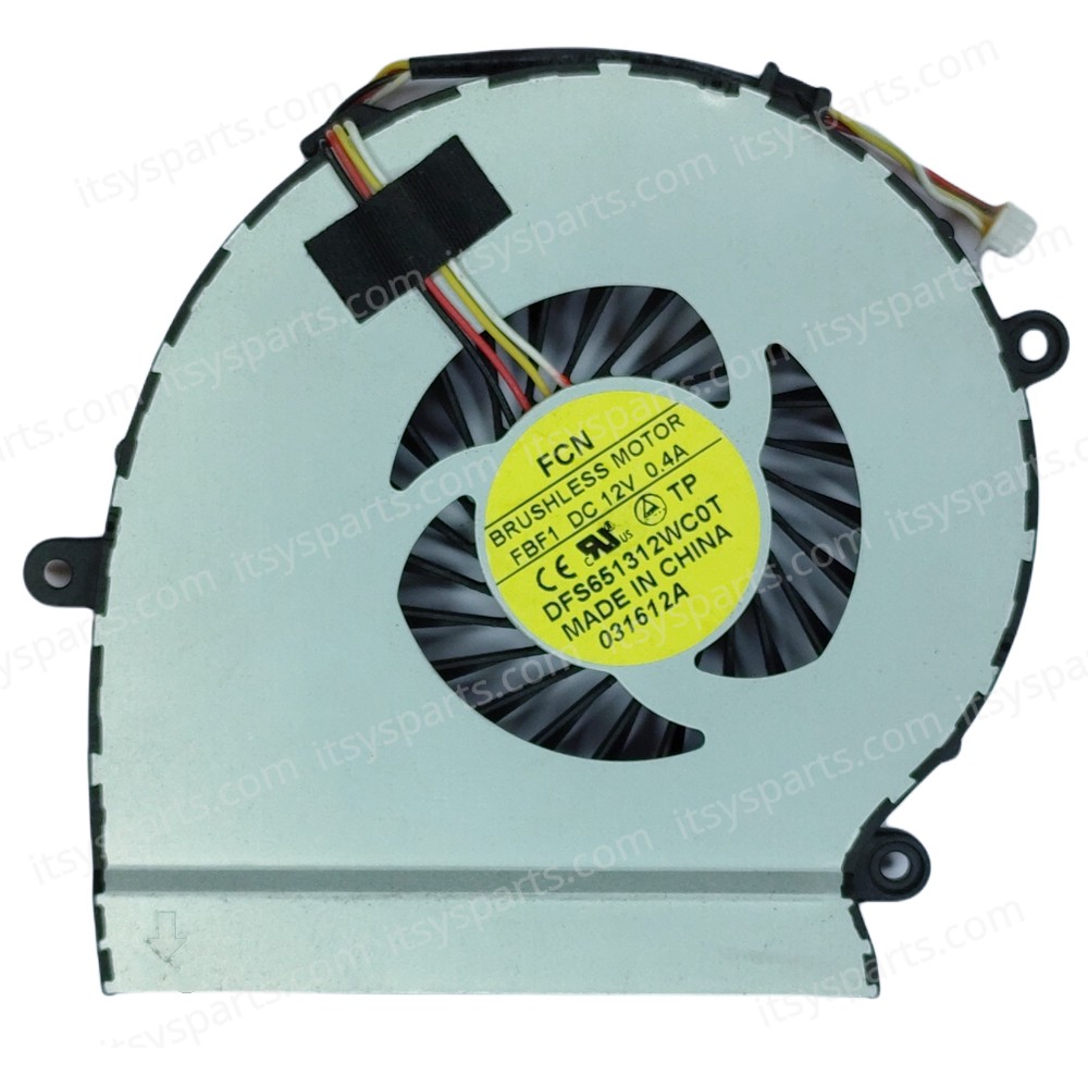 Laptop Fan - CPU Cooling fan for Vizio CA24 CA27 DFS651312WC0T FBF1 AB09012HX12GB00 OEM (Ref. 80810)