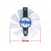 GPU Cooling Fan for Sapphire Nitro+ RX590 RX580 RX570 RX480 RX470 CF1015H12D WHITE 95MM 82MM ( SKU.80843 )