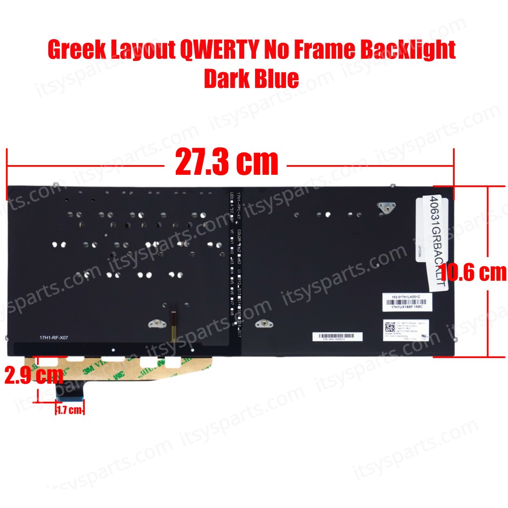 Laptop Keyboard ASUS ZenBook S UX391U UX391U UX391F UX391FA UX391UA 0KNB0-2609US00 0KN1-3V2RU12 Backlit OEM (Ref. 40631GRBACKLIT)