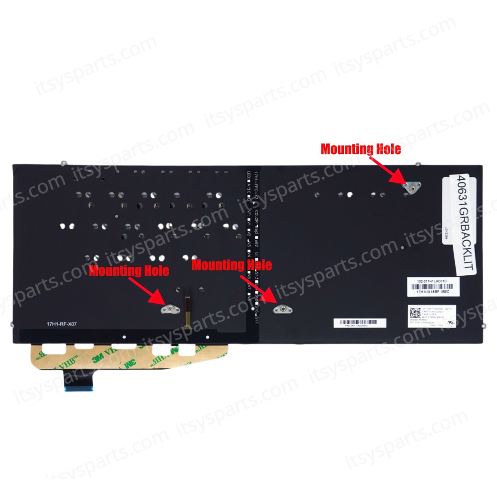 Laptop Keyboard ASUS ZenBook S UX391U UX391U UX391F UX391FA UX391UA 0KNB0-2609US00 0KN1-3V2RU12 Backlit OEM (Ref. 40631GRBACKLIT)