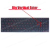 Laptop Keyboard Asus ROG Strix GL702 GL702VM GL702VT GL702VS GL702ZC Series Keyboard Red Greek version Backlit (Ref. 40632GRBACKLIT)