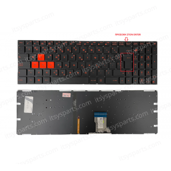 Laptop Keyboard Asus ROG Strix GL702 GL702VM GL702VT GL702VS GL702ZC Series Keyboard Orange Greek version Backlit (Ref. 40632GRORANGEBACKLIT)