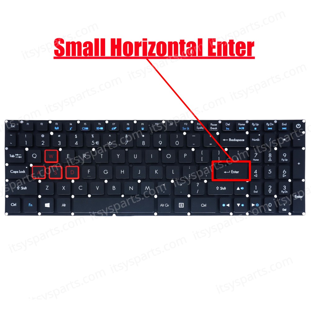 Laptop Keyboard Acer Predator Helios 300 G3-571 G3-571 G3-572 G3-572-72YF US Keyboard Backlit OEM (Ref.40637USBACKLIT)
