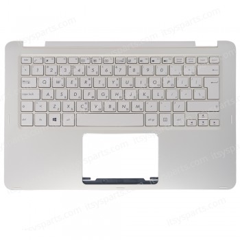 Laptop Keyboard Asus UX360C UX360CA 13nb0ba2ap0301 Greek version PALMREST (Ref. 40639GRSILVERPALMREST)