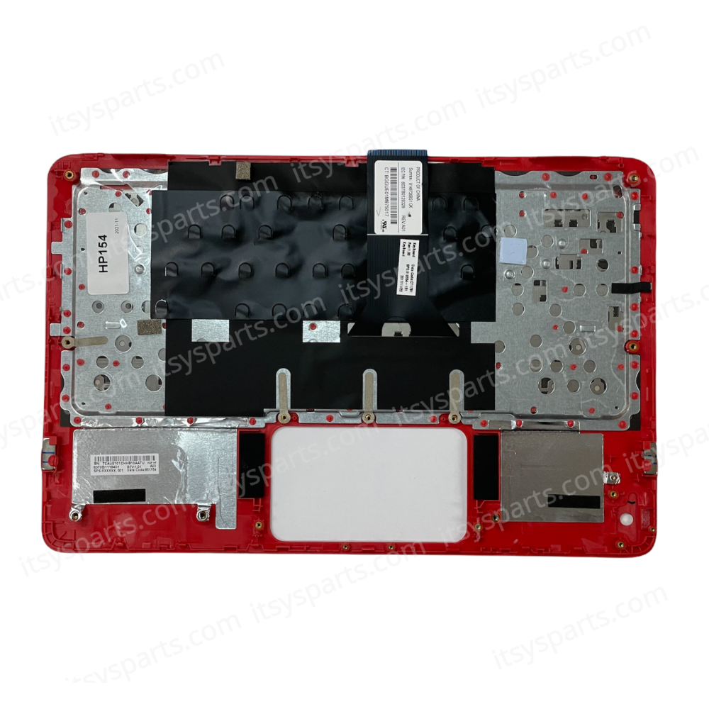 Keyboard Laptop HP Probook x360 11 G1 G2 Red Palmrest with greek Keyboard 6070B1118401 918554-001 6070B1118402 OEM (Ref. 40640GRREDPALM)