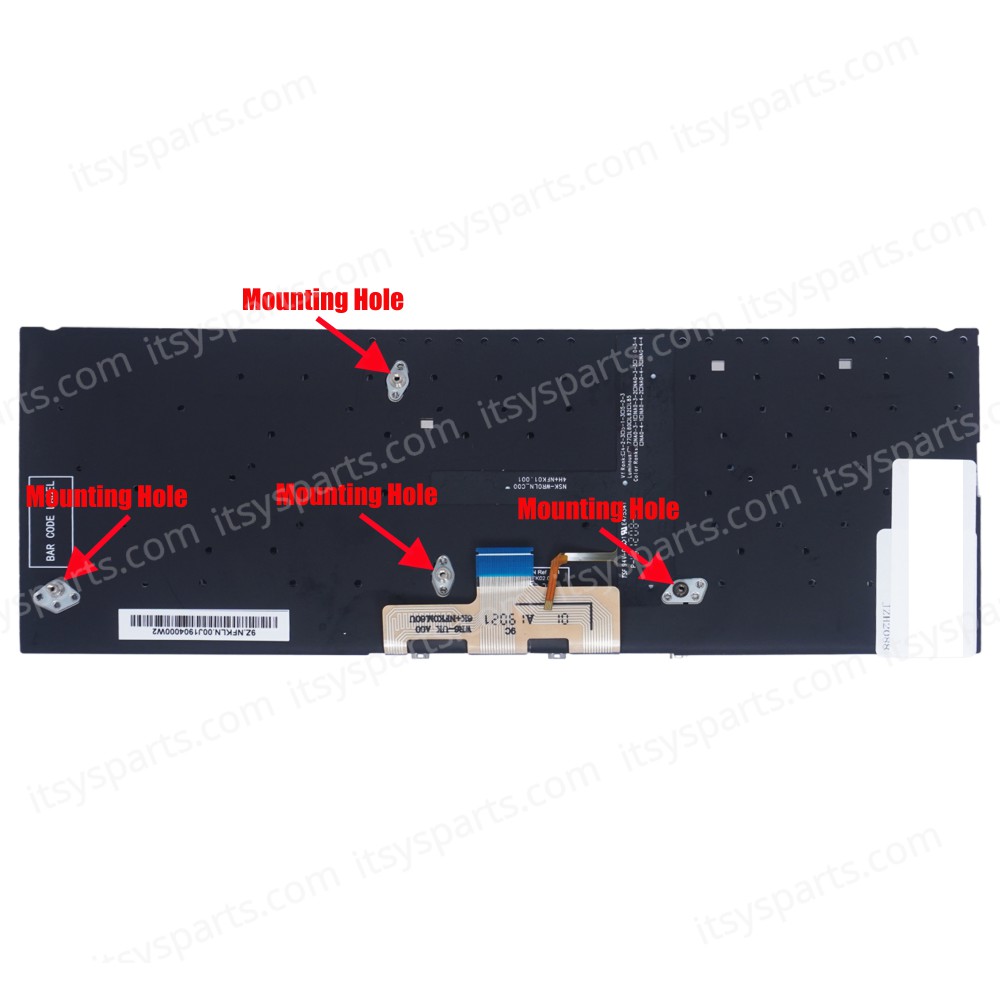 Greek Laptop Keyboard for Asus ZenBook 14 UX433 UX433FA UX433FAC UX433FN UX433FL UX434 UX434F UX434FA UX434FAC UX434FL UX434FLC 90NB0MP1-R31GR0  GR No Frame Backlight Dark Blue ( SKU.40645GRBLUEBACKL )