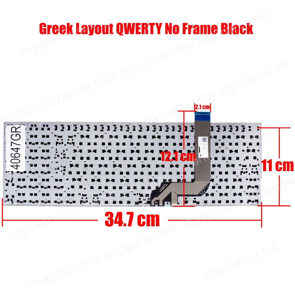 Laptop Keyboard ASUS VivoBook 15 X542 x542ua x542ua x542un x542ur X542UQ 90NB0F22-R30UI0 Greek version keyboard OEM (Ref.40647GR)