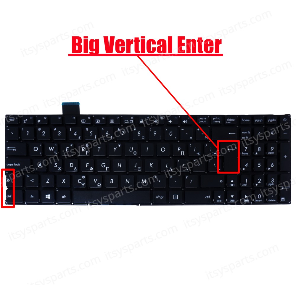 Laptop Keyboard ASUS VivoBook 15 X542 x542ua x542ua x542un x542ur X542UQ 90NB0F22-R30UI0 Greek version keyboard OEM (Ref.40647GR)