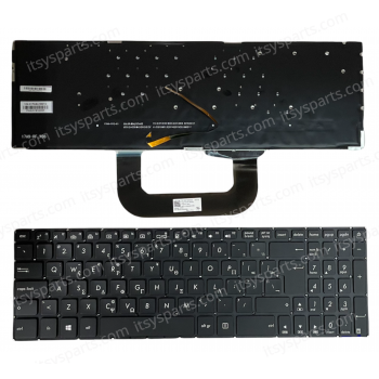 Keyboard Laptop Keyboard Asus N705U N705UN N705UD N705UV N705UQ N705FD N705UF Greek version uk enter with backlit (Ref.40648GRBACKLIT)