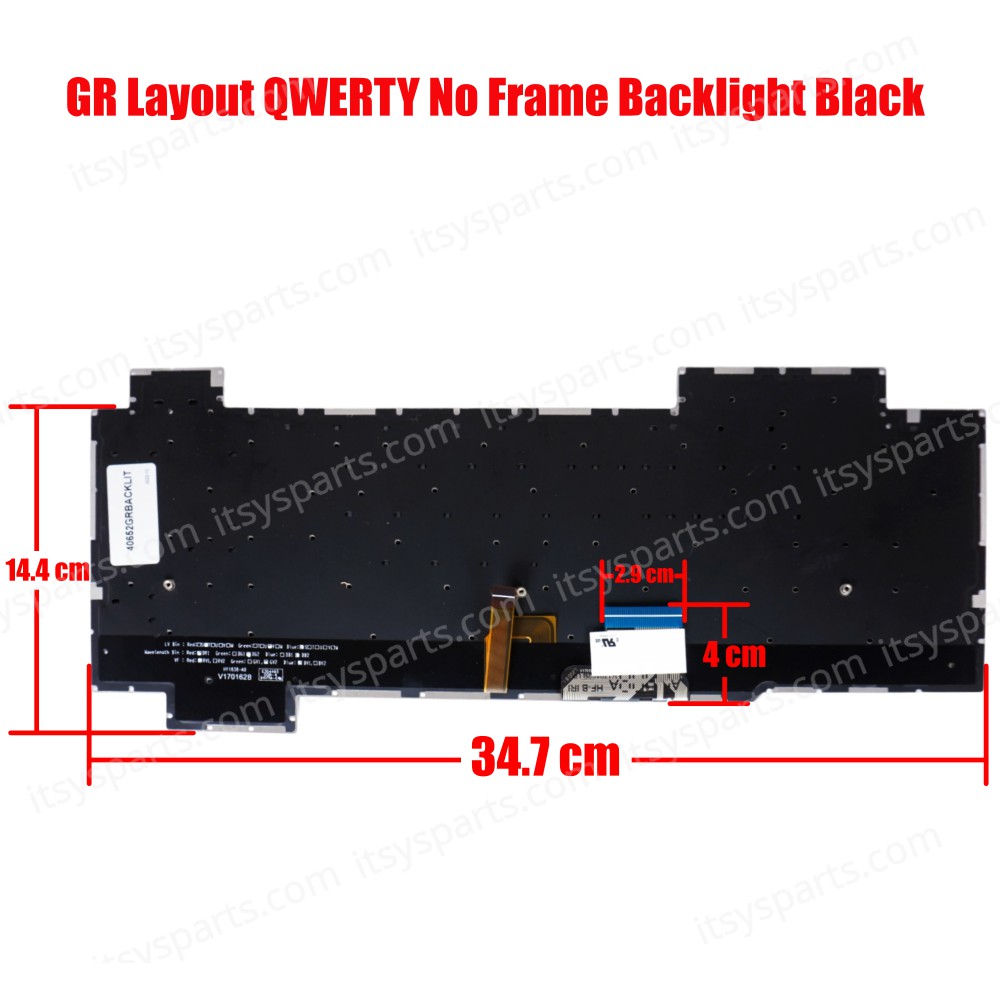 Greek Laptop Keyboard for Asus ROG Strix GL703 GL703G GL703GS GL703GM Backlit Keyboard GR backlit OEM (SKU.40652GRBACKLIT)