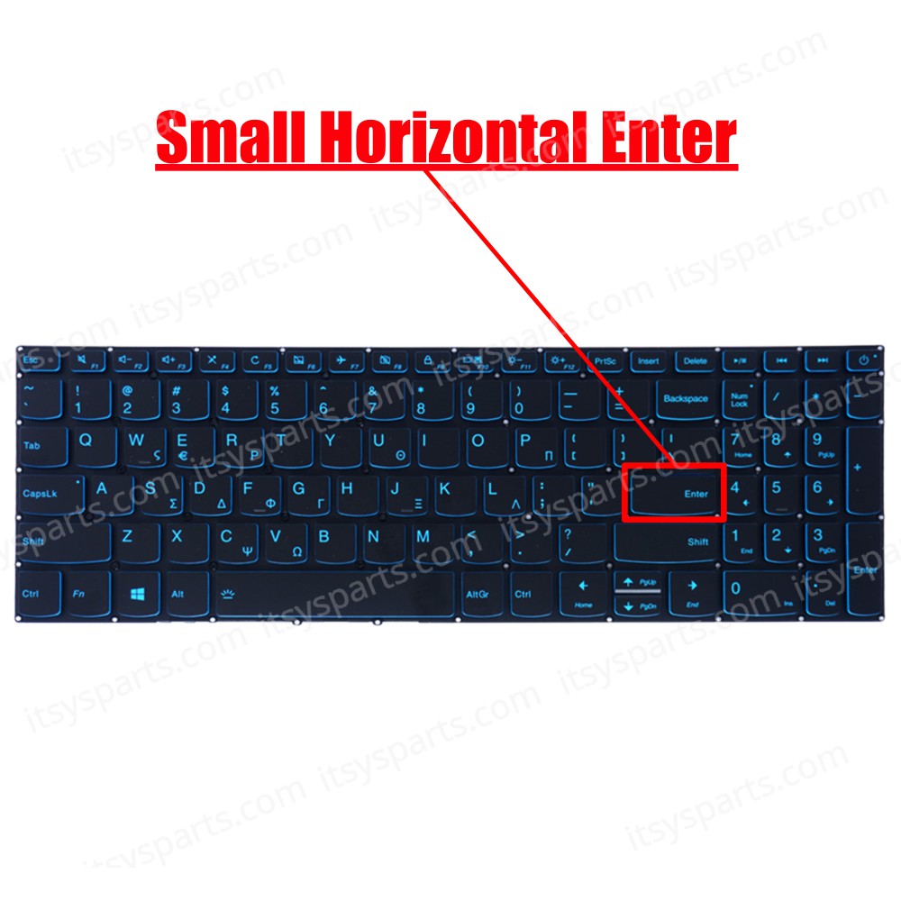 Laptop Keyboard - Keyboard for Lenovo IdeaPad 520-15 520-15IKB 320S-15 320S-15ISK 320S-15IKB Blue Gr version (Ref.40486GRBLUEBL)