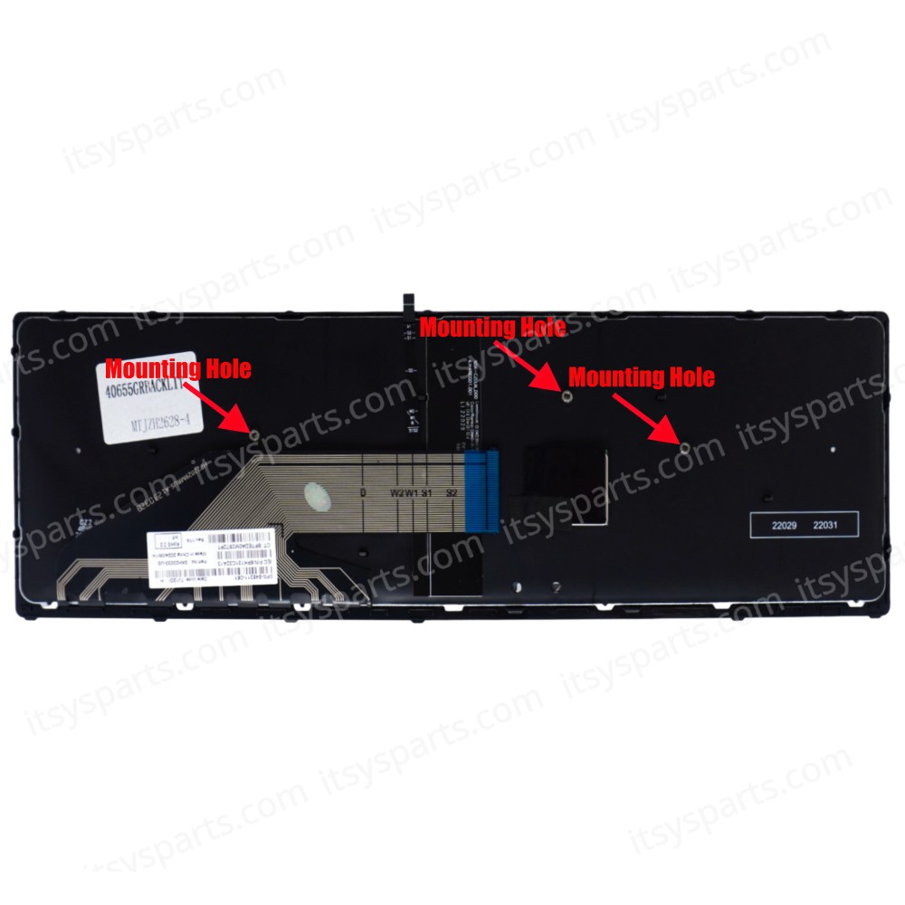 Laptop Keyboard HP Zbook 15 G3 17 G3 848311-001 Keyboard GR backlit OEM (Ref. 40655GRBACKLIT)