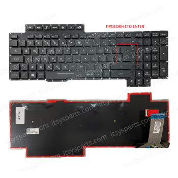 Laptop Keyboard ASUS ROG G703VI G703GI G703GS V170562BS1 RGB Backlit Keyboard GR backlit OEM (Ref.40656GRBACKLIT)