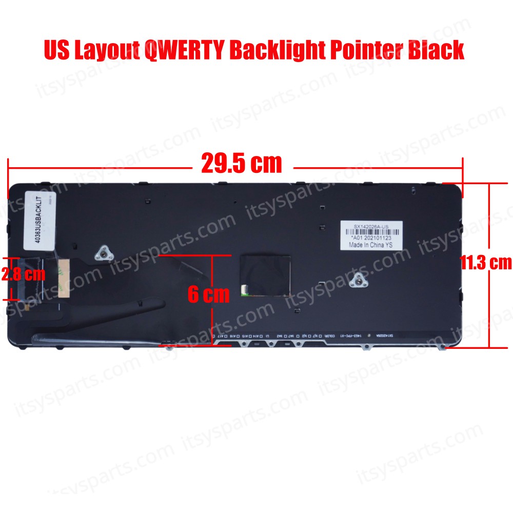 Keyboard Laptop Keyboard HP EliteBook 840 G1 G2 / 850 G1 G2 / HP ZBook 14 Laptop With Pointer HP EliteBook 740 G1 740 G2 745 G2 750 G1 750 G2 US with Backlit (Ref.40363USBACKLIT)