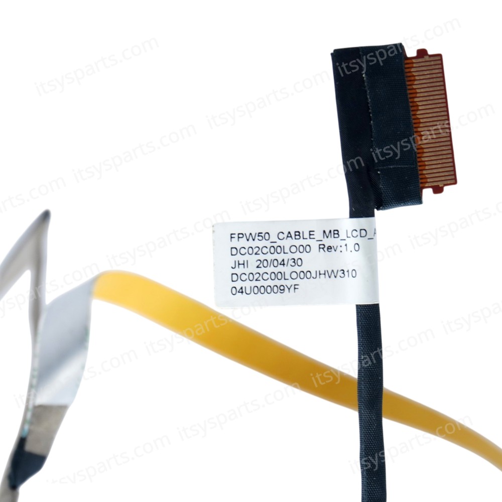 Monitor-Flex Screen 30-pin FPW50 LCD Cable Lvds eDP Cable HP 15-DW 15S-DY 15S-DU 15-CS 15-AY TPN-C139 Non-Touch Screen DC02C00LO00 L52015-001 OEM (Ref. 1-FLEX0695)