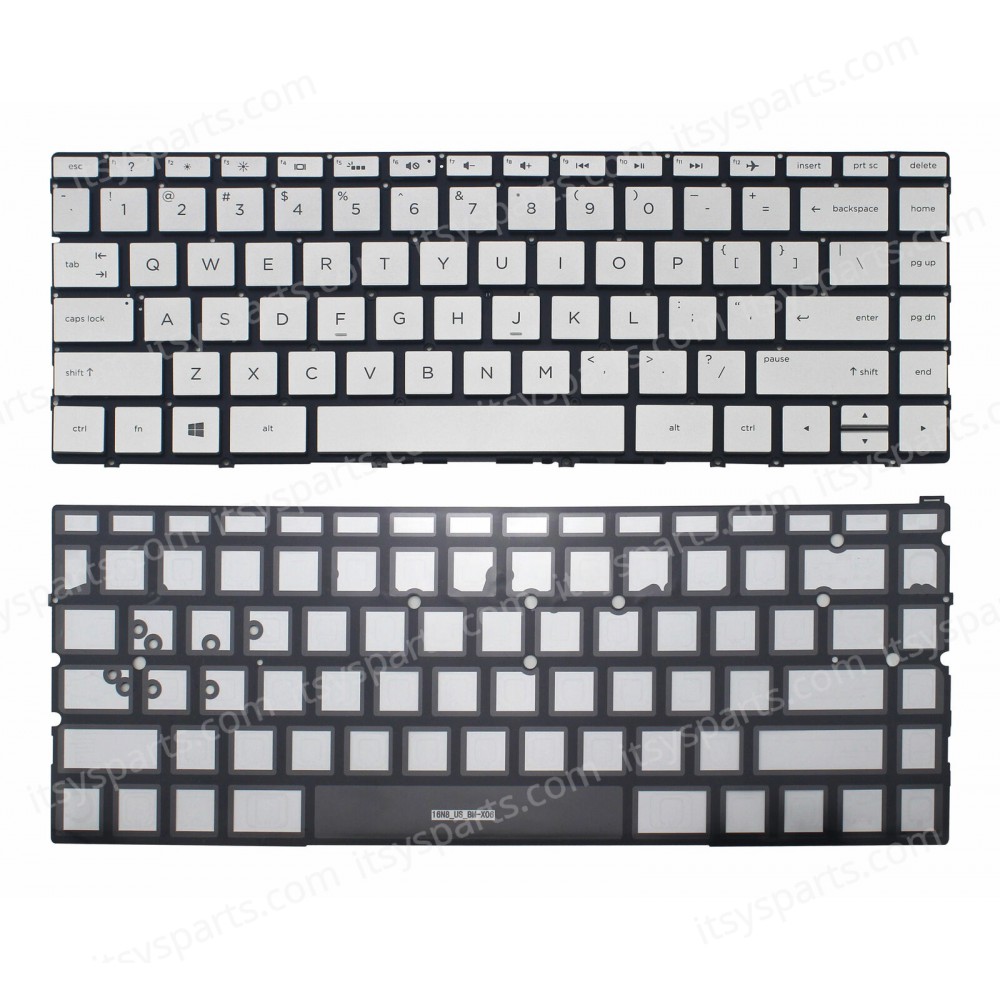 Laptop Keyboard for HP X360 13-AC 13-AG 13-AD 13-AH 13-AE 13-w000 13-w099 US backlit silver ( SKU.40659USSILBACKLIT )