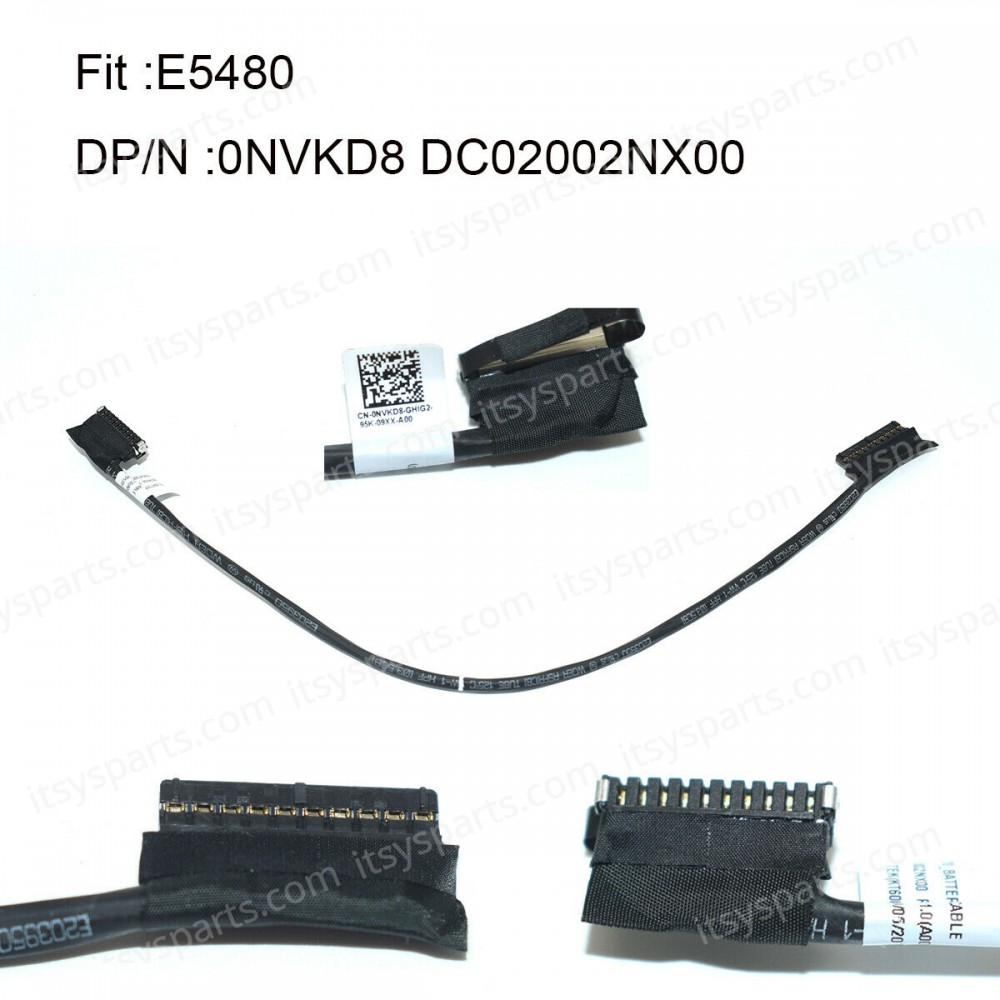 Battery Cable Wire Line For Dell Latitude E5480 5480 0NVKD8 DC02002NX00 OEM (Ref. 1-BTC0004)