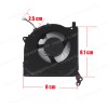 Laptop Fan - GPU Cooling Fan for Lenovo Legion R7000 Y7000P 2020H Y550-15E Y7000 R700 (2020) Legion5 15IMH05H 15IMH05 15ARH05 17IMH05H 17IMH05 17ARH05H Series DC28000FBF1 FM9J DFS5K323161A1C ( SKU.80914 )