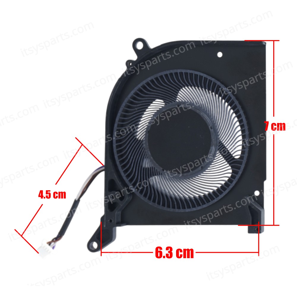 CPU Cooling Fan for MSI Stealth 15 A13VF MS-16V6 A13VE MS-16V6 E33-0801370-AE0 4pin ( SKU.80935 )