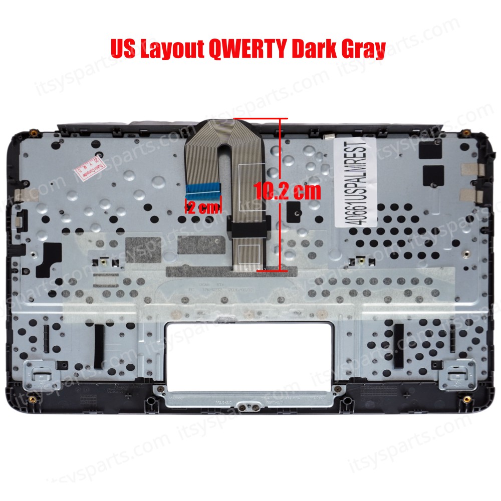 Laptop Keyboard Palmrest for HP Chromebook 11 G8 11A G8 EE CB11AG8 L92832-A41 L92832-201 L92832-DB1 L92832-FL1 L92832-001 L92833-001 L92832-251 US Dark Gray ( SKU.40661USPALMREST )