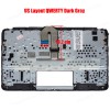 Laptop Keyboard Palmrest for HP Chromebook 11 G8 11A G8 EE CB11AG8 L92832-A41 L92832-201 L92832-DB1 L92832-FL1 L92832-001 L92833-001 L92832-251 US Dark Gray ( SKU.40661USPALMREST )