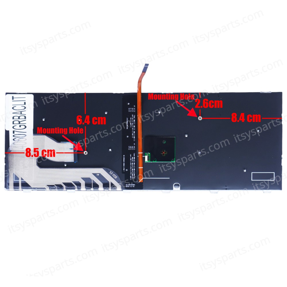 Greek Laptop Keyboard for HP EliteBook 745 840 846 G5 G6 L14377-001 L14378-001 L14377-151 GR Backlight Pointer Black with Silver Frame ( SKU.40906GR )