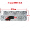 Keyboard Laptop Keyboard HP Folio 13 13-1000en 7J1570 673656-001 MP-11G13USJ698 PK130MW1A00 US LAYOUT OEM (Ref.40519US)