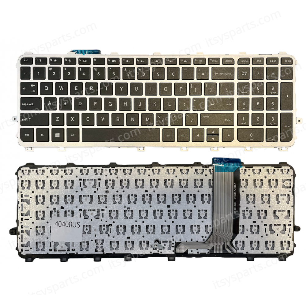 Keyboard Laptop Keyboard HP 15-J 15T-J 15Z-J 17-J 17-J100 17T-J 17Z-J 720245-001 M7-J V140626A 720242-001 6037B0082601 US SILVER (Ref. 40400USSILVER)