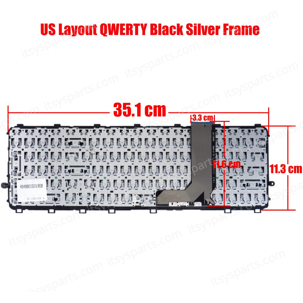 Keyboard Laptop Keyboard HP 15-J 15T-J 15Z-J 17-J 17-J100 17T-J 17Z-J 720245-001 M7-J V140626A 720242-001 6037B0082601 US SILVER (Ref. 40400USSILVER)