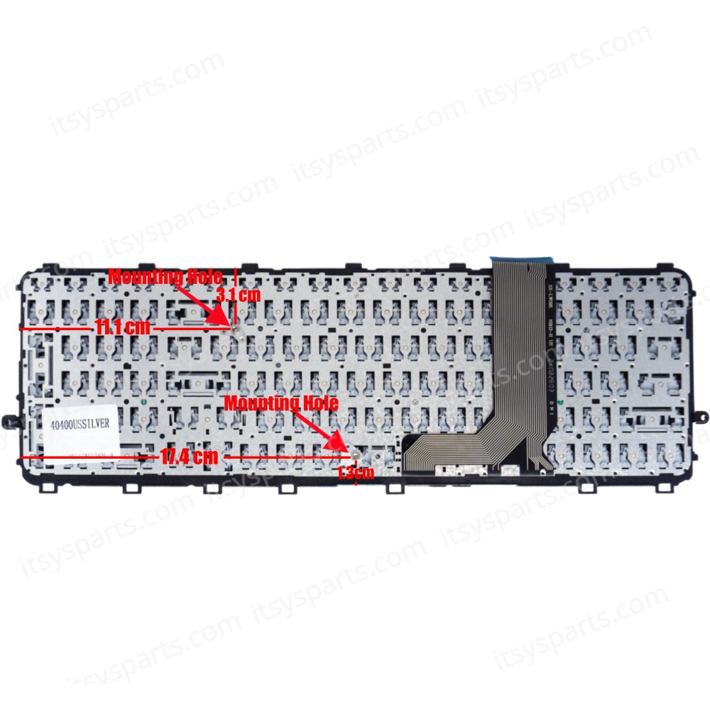 Keyboard Laptop Keyboard HP 15-J 15T-J 15Z-J 17-J 17-J100 17T-J 17Z-J 720245-001 M7-J V140626A 720242-001 6037B0082601 US SILVER (Ref. 40400USSILVER)