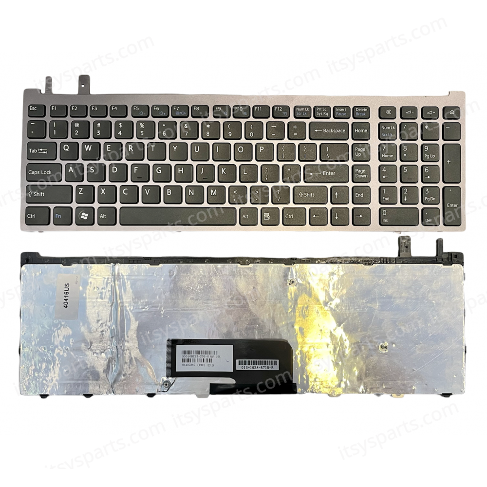 Keyboard - Keyboard for Laptop Sony Vaio VGN-AW US GREY LAYOUT (SKU. 40416US)