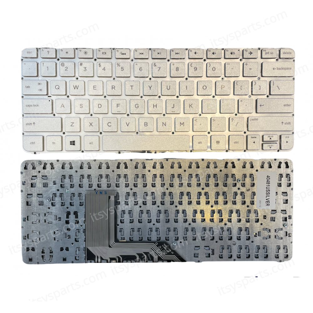 Keyboard Laptop Hp Spectre Pro x360 G1 Hp Spectre x360 13-4021CA Spectre x360 13-4105na Spectre x360 13-4107la 834589-001 US SILVER OEM (Ref.40481USSILVER)