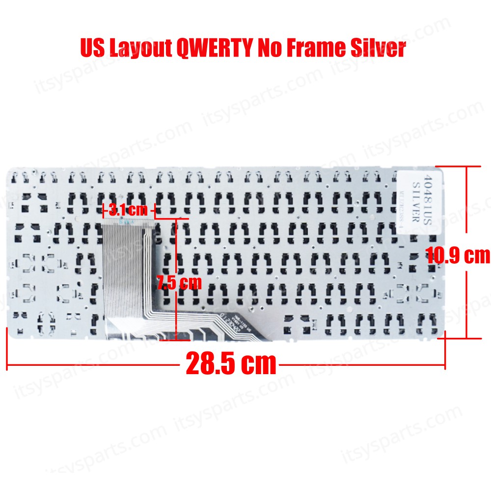 Keyboard Laptop Hp Spectre Pro x360 G1 Hp Spectre x360 13-4021CA Spectre x360 13-4105na Spectre x360 13-4107la 834589-001 US SILVER OEM (Ref.40481USSILVER)